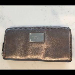 Michael Kors Iridescent Leather Continental Wallet